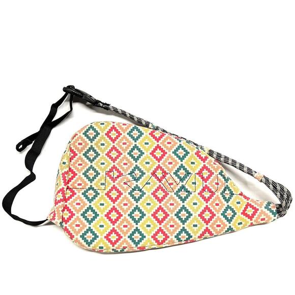 KAVU Crossbody Rope Sling Bag Backpack Tribal Aztec Southwestern Hiking Camping - Picture 8 of 15